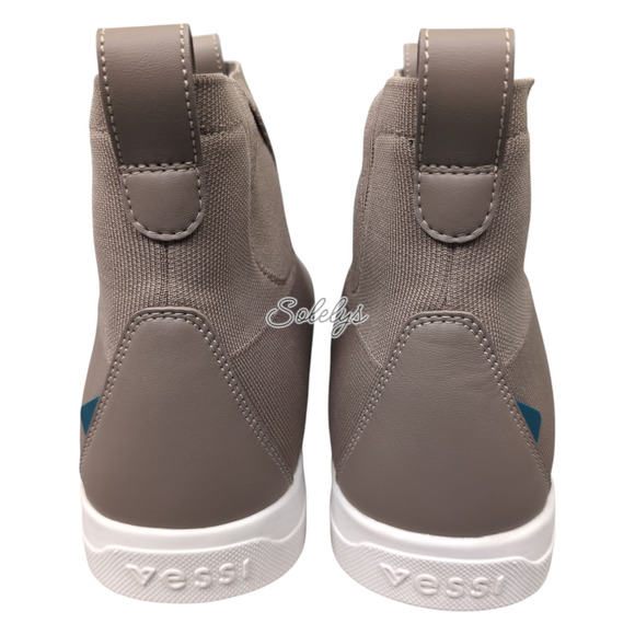 Vessi Weekend Chelsea Men 11 Waterproof Shiitake Brown Knit DymaTex Sneaker Boot - Picture 3 of 10